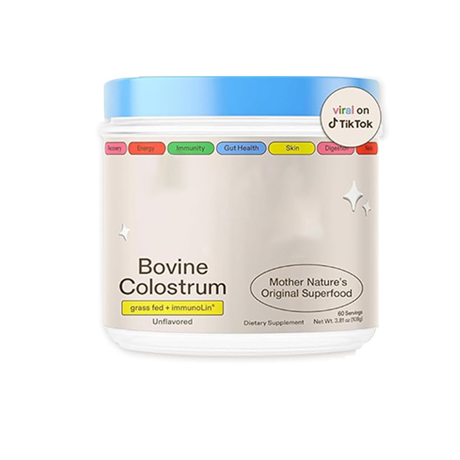 ImmunoLin이 함유된 풀을 먹인 초유 캡슐